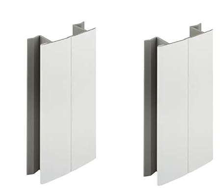 2x Jonction de plinthe 100mm blanc mat multi angle Angulaire Coin Cuisine Raccord Connecteur Pied de meuble Profil PVC Plastique Finition