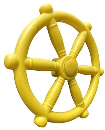 Baoblaze Pirate Ship Wheel Playground Accessory, Props Multipurpose with Screws, Climb Jungle Gym Steering Wheel for Outdoor Playhouse
