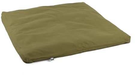 Bodhi Meditationsmatte ZABUTON | ECO Serie | Klassische Yoga Matte mit abnehmbarem Bezug aus 100% Bio-Baumwolle | Meditationsunterlage mit Reißverschluss | 80 x 80 x 5 cm