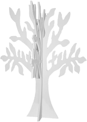 Albero di Pasqua della Vita in Legno Bianco Decorazioni addobbi pasquali per casa vetrina Negozio