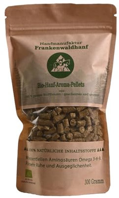 Frankenwaldhanf Bio-Hanf-Aroma-Pellets - Pferdefutter aus Hanf 1800g - Hanfpellets für Pferde - Aus Deutschland