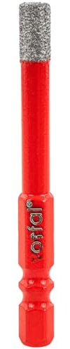 Vorfal Diamantbohrer 8mm Fliesenbohrer 6-Kant Diamantbohrer 6/8/10 mm Bohrkronen Sechskant-Schaft HEX Diamant Bohrer für Keramik Granit Glas Porzellan Fliesen Feinsteinzeug Mauerwerk Marmor (Ø 8mm)