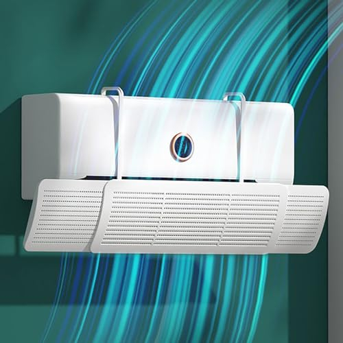 CMYAOYC Portatile Regolabile Deflettore Aria Condizionata, Condizionatore a Parete Retrattile, Deflettore Aria Condizionata con Direzione Regolabile Multi-angolo