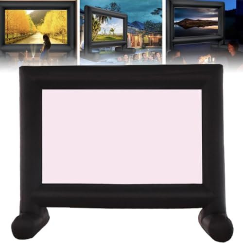 ZHPPED Pantalla De Cine Inflable, Pantalla De Proyector Inflable para Exteriores con Ventilador Silencioso, Pantalla De Cine Gigante Inflable, Pantalla De Proyector De Teatro,14ft