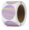 YIKIADA Holographic Runde Thermoetiketten Vinyl 38 mm Violett Rolle Selbstklebend Punktaufkleber Wasserdicht Glitter Aufkleber für Logo Barcode QR Code Office Home 200 Stück