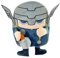 Marvel Avengers Thor Plush Backpack with Embroidered Plush Front, 3D Hammer, Arms, Helmet - Toddler Figural School Bag for Kids - Perfect for School or Travel