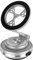 MissHome Phone Holder – Magnetic Attraction Car Mount, Adjustable Dashboard Phone Cradle, Hands-Free Car Phone Stand, Strong Suction, Rotatable, Compact and Foldable, Space Silver