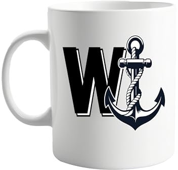 W Anchor 11oz Ceramic Mug – Funny Coffee Mug for Office or Home, Sarcastic Novelty Gift for Friends, Family, or Coworkers – Durable, Dishwasher Safe, and Perfect for Daily Use, for Him Or for Her