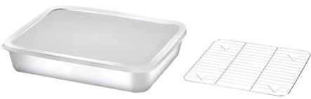 Ciieeo Tray Bake Box Crisper Box Food Storage Containers Set Non-stick Baking Tray Compartment for Kitchen Baking
