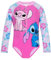 Disney Lilo and Stitch Swimming Costume | Long Sleeve Swimsuit | Stitch Girls Swimsuit | Girls Swimming Costume | Pink 9-10 Years