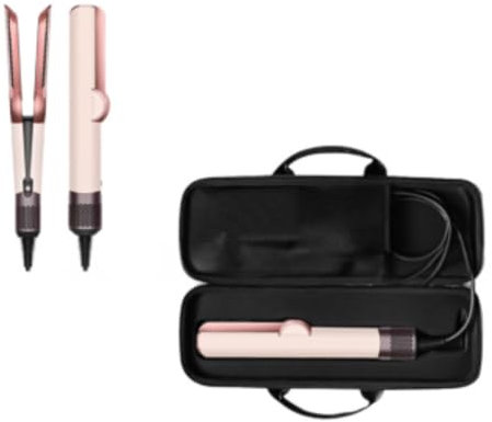 Custodia per aspirapolvere Dyson Airstrait HT01, custodia rigida per piastra per capelli, impermeabile, antigraffio e organizzata, per accessori potenti, colore nero, solido, durevole e organizzato