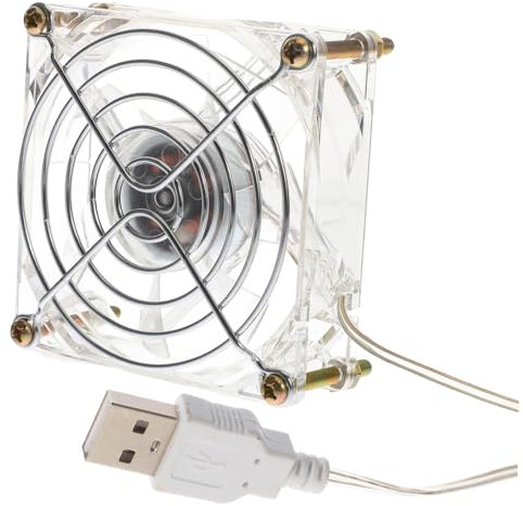 Happyyami Portable Desk Fan for Pet Cage Summer Cooling Quiet Exhaust Fan for Hamsters Cats Dogs