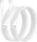 USB C to USB C Charger Cable for iPhone 15/16 Fast Charging, 1M 60W Type C Charging Fast Charging Cable for iPhone16/16 Pro/15/15 Plus/15 Pro/15 Pro Max, iPad Pro/Air/Mini,Mac (White, 2M, 2PCS)