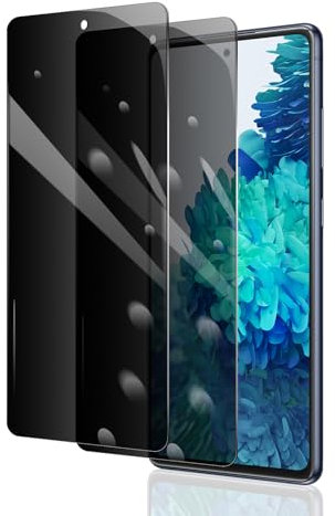 2 Stück Sichtschutz Schutzfolie für Samsung Galaxy S20 FE, Anti-Spy Panzer Schutz Glas, Anti-Spionage Panzerfolie, Display Sichtschutzfolie aus gehärtetem Glas, Privacy Schutzglas, Anti- Kratzer