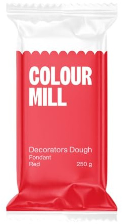 Colour Mill Decorators Dough Red: Premium Rollfondant - 250g