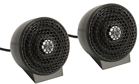 Yctze 2 Stück 150 W Hochempfindliche Kalotten-Hochtöner-Lautsprecher für Autosysteme – 2-Wege-Eisen-ABS-Design mit Klaren Höhen und Einfacher Installation