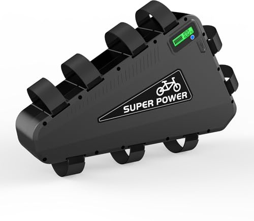 CHAOZHU 52V 20AH Electric Bike Triangle Lithium Battery With 3A Charger | Upgrade LG 50E Cells, 30A BMS Protection, IP66 Waterproof, for 250-2000W Motorcycle Mountain Bicycle, UK Local Delivery