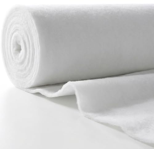 wollyflaushi Volumenvlies 150 g/m² (15 mm) 60 cm Breite – Meterware (60cm × 1m) – Polstervlies Füllvlies Vliesstoff formstabil, ideal für Nähen, Quilten, Kissen & Decken