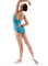 Bloch Dance Damen Nejor Microlux Camisole Gymnastikanzug, Türkis, Größe L