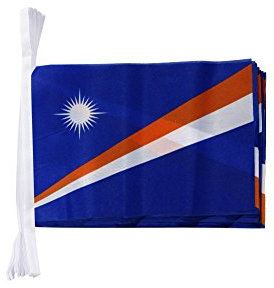 Digni Guirlande 15 Drapeaux Îles Marshall - 5,9 m Sticker Gratuit