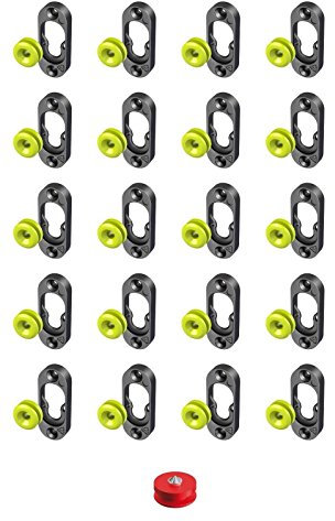 Button Fix Typ 1 Bündighalterungsmarkierer, Führungs-Set, Verbindungsplatte mit Paneel, 20 Stück