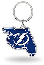Rico Industries NHL Tampa Bay Lightning State Shape Schlüsselanhänger 5,1 x 7,6 cm