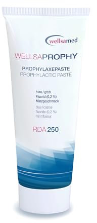 wellsamed Wellsaprophy Prophylaxepaste RDA 250, Körnung grob, 95 g Tube, Polierpaste, Zahnpolierpaste, Prophy-Paste dental, zahnärztliche Profi-Polierpaste, 1 Stück