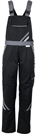 Planam Highline 2719 - Salopette da Donna in Ardesia, Taglia 40, Colore: Nero