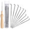 Dokpav 30PCS Filznadeln 3 Größen + 1PCS Holzgriff Wollfilz Werkzeug, Filzen Starter Bausatz, Filzen Nadeln, Wolle Filz Werkzeuge, Filz Nadel Werkzeug, Filznadel Werkzeug mit 1 Klare Flaschen