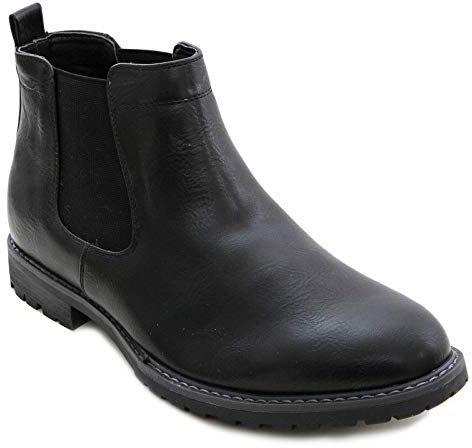 Toocool Stivaletti Uomo Chelsea Eleganti, Scarpe Stivali Beatles in Pelle Sintetica, Polacchini Classici da Uomo per Cerimonia, Lavoro, Tempo Libero LO-Y28 [45, Nero]