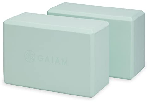 Gaiam Unisex-Erwachsene 05-64090 Yoga-Block, 2er-Pack Lagune