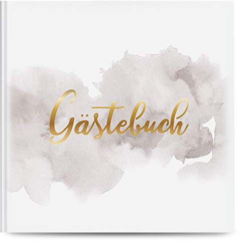 Fairytale Wedding © Gästebuch Hochzeit mit 100 Seiten u. hochwertigem Hardcover - Blanko Hochzeitsgästebuch zum Beschriften o. Bemalen 21,5 x 21,5 cm - Hochzeitsbuch für Gäste als Guestbook (Paper)
