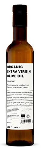 Olio Extra Vergine di Oliva 100% Bio 500 ml - Qualità Superiore - Spremuto a Freddo - Tenuta Pugliese - Ricco di Vitamine E e K - Non OGM - Bottiglia di Vetro Riciclabile