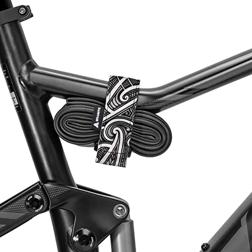 Granit Rockband+ MTB Rahmen Trägergurt für Schläuche und Fahrradwerkzeug-Set, Fahrrad-Aufbewahrungslösung zum Anbringen von zusätzlicher Ausrüstung an Ihrem Mountainbike und BMX-Bike (Polynesien)