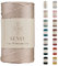 Sensy Premium 5 mm 104 Meter Polyester-Seil, 100% Polypropylen-Kordel Makramee 5 mm Häkeltasche Seil Häkelgarn Geschenk für Strickwaren (Latte)