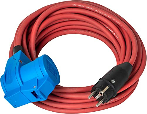 Brennenstuhl - Extensor eléctrico para autocaravanas, Barcos, Tiendas ambulantes (10 m H07RN-F 3G2,5, Exterior), Fabricado en Francia