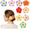 HIFOT 9 Pezzi Hawaii Fiore Mollette per Capelli Donna, Fermagli Capelli Bambina, Colorate Forcine per Capelli, Accessori Capelli Cerimonia per Sposa Ragazze Festa Spiaggia Nozze Estate