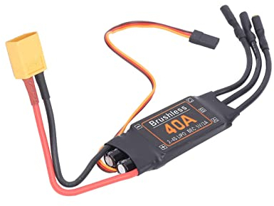 WANGCL Moteur sans balais ESC 40 A avec connecteur XT60 Contrôleur de vitesse électrique sans balais Sortie BEC : 5 V/3 A pour voiture RC Monster Truck Crawler Truck Drone