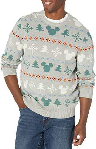 Amazon Essentials Disney | Marvel | Star Wars Suéteres de Cuello Redondo Hombre