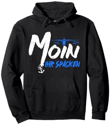 Lustiges Moin Ihr Spacken - Moin Pullover Hoodie