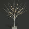 NETTA Twig Birch Tree with Lights Christmas Tree Ornament Pre-Lit with 24 Warm White LEDs - Battery Powered Tabletop Decoration (60cm/2ft) - White