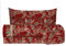 zer0bed, Berry Bettwäsche-Set für Einzelbett, hergestellt in Italien, 100% Baumwolle, Rot, Oberlaken, Spannbetttuch, Kissenbezug
