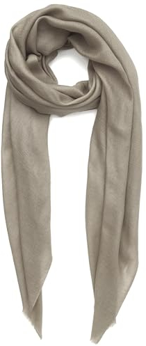 Kaschmirschal Hergestellt in Kashmir India (Geschenkbox) Intelligente Merinowolle Seiden kaschmir Mischung Extrem weicher langer Schal Frauen Manner Pashmina Herbst Winter Hell Taupe