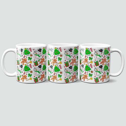 online-hut - Tasse - Kaffeebecher - Weihnachtstasse - Weihnachten - 3D Design - Weihnachtsmotive - 3D-W05