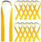 Runzkzy 10 Pieces Catapult Bands Slingshot Flat Rubber Band 0.75mm/1mm/1.2mm Thickness Slingshot Replacement Bands Slingshot Bands Flat Hunting Shooting Catapult Elastic Bungee (0.75mm-yellow)