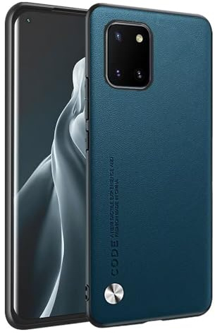 HONLEN Hülle für Samsung Galaxy Note10 Lite/Galaxy A81 (6.7 Inches) Business Telefonhülle aus Leder mit Rückseite, Saphir