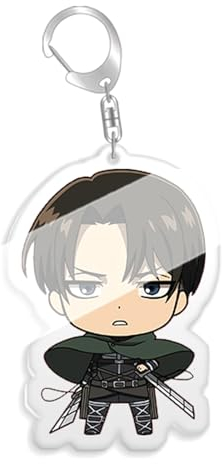 Attack on Titan Schlüsselanhänger Levi Zubehör Niedlich Cartoon Yeager Eren Schlüsselanhänger Anime Ackerman Mikasa Auto Schlüsselanhänger Ornament Tasche Anhänger Collection