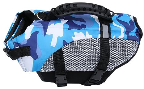 Didiseaon salvagente mimetico gilet traspirante per cani cane boa salvagente per animali domestici vita da cucciolo animale domestico giubbotto di salvataggio abbigliamento da allenamento