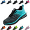 Nasogetch Sicherheitsschuhe Damen Herren Stahlkappenschuhe Arbeitsschuhe Sportlich Atmungsaktiv Türkis EU 39