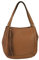 Gabor bags Aki Damen Shopper Umhängetasche Reißverschluss Groß Cognac Braun